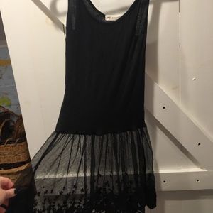 Black detailed top